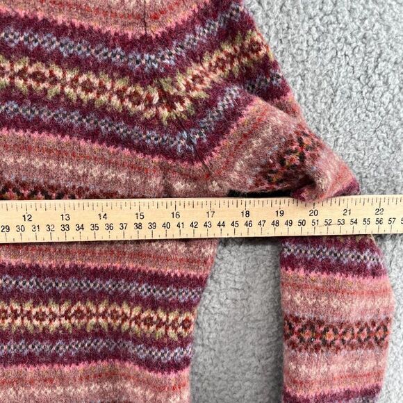 Deane & White Vintage Lambswool Wool Women's Crewneck Sweater - Picture 3 of 9